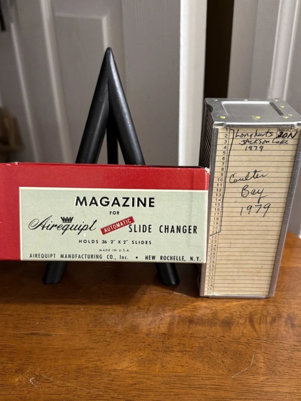 Vintage AIREQUIPT Magazine for Automatic Slide Changer - Holds 36 2" x 2" Slide